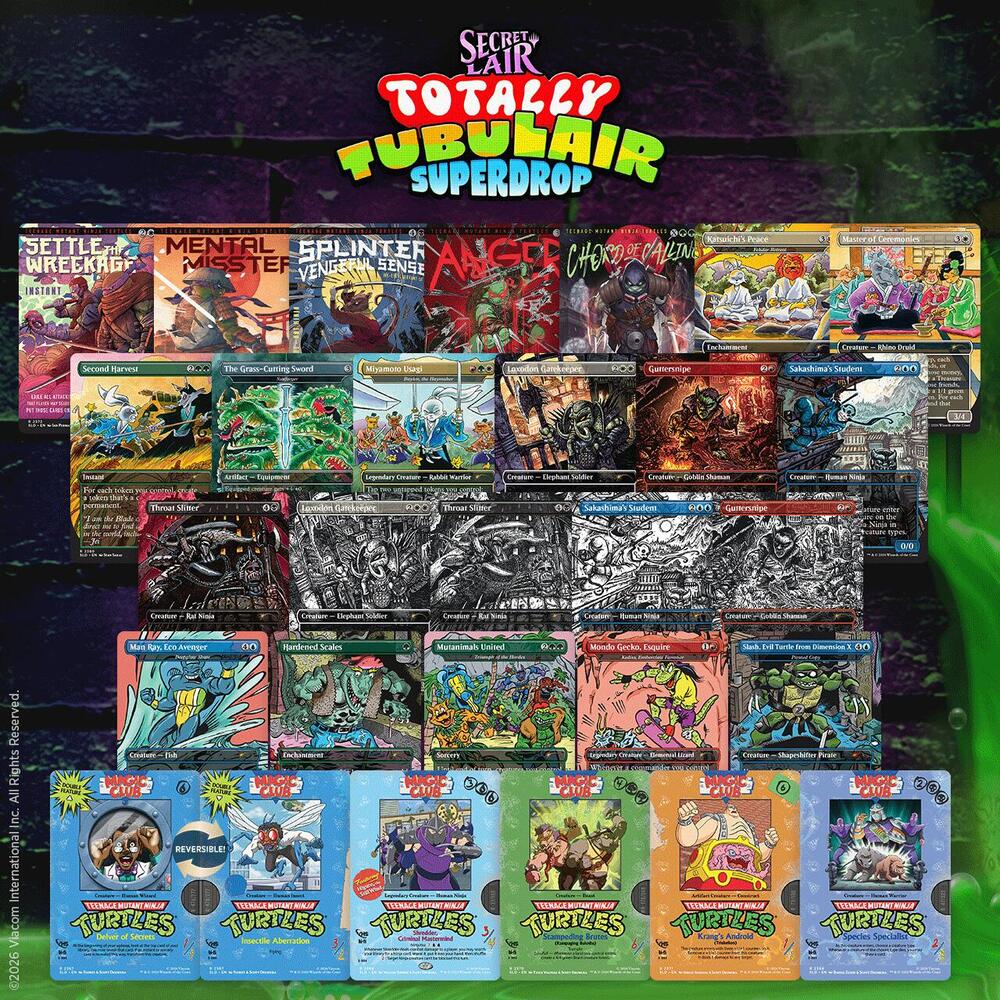Secret Lair Drop: Totally TubuLair Superdrop: Heroes in a Half Shell Non-Foil Bundle, Secret Lair Drop Series P680238