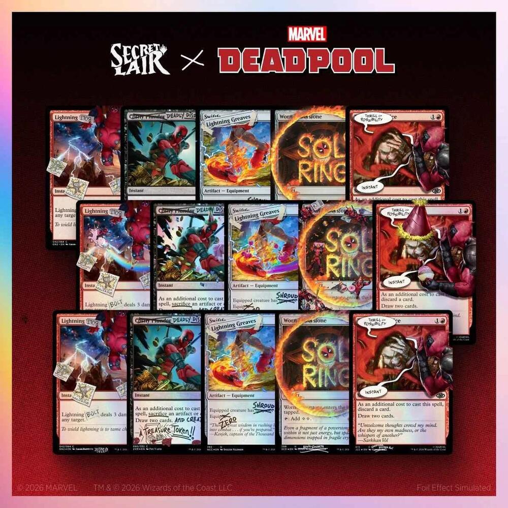 Secret Lair Drop: Secret Lair x Marvel's Deadpool: FINAL_final_REALLYfinal_v7_USETHISONE(2)_Everything Bundle, Secret Lair Drop Series P686671