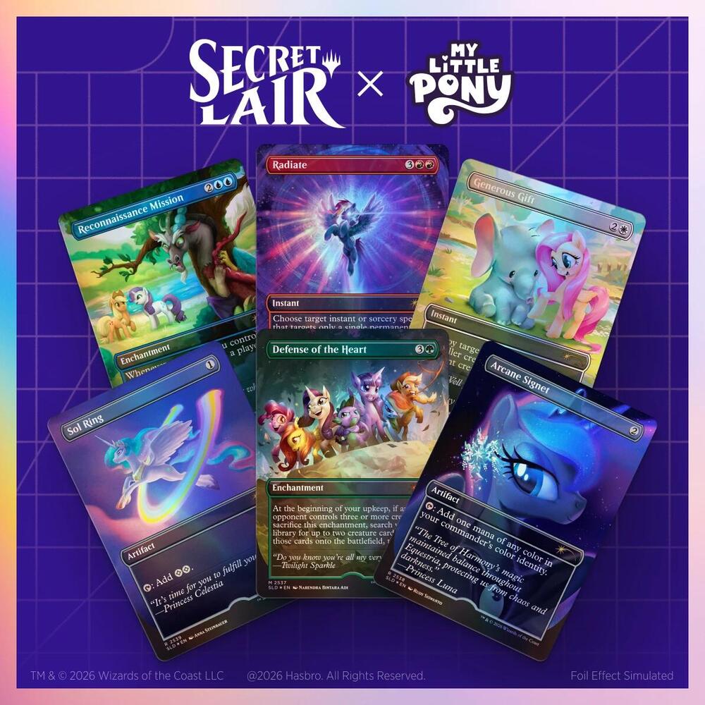 Secret Lair Drop: Secret Lair x My Little Pony: Friendship is Magic - Traditional Foil Edition, Secret Lair Drop Series P691182