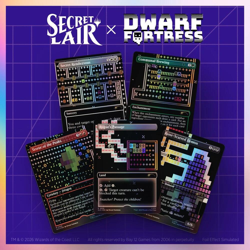 Secret Lair Drop: Secret Lair x Dwarf Fortress: Create New World - Traditional Foil Edition, Secret Lair Drop Series P691188