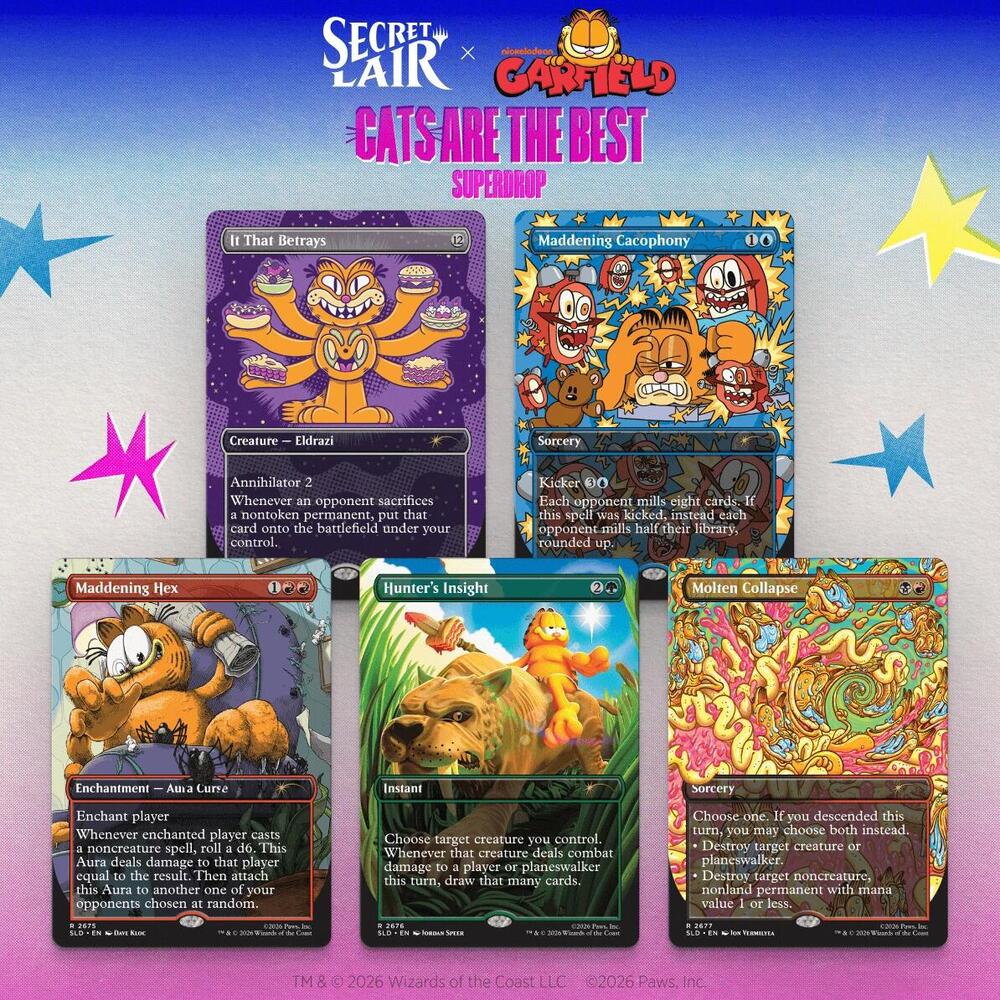 Secret Lair Drop: Secret Lair x Garfield: Our Only Thought Is To Entertain You - Non-Foil Edition, Secret Lair Drop Series P694969
