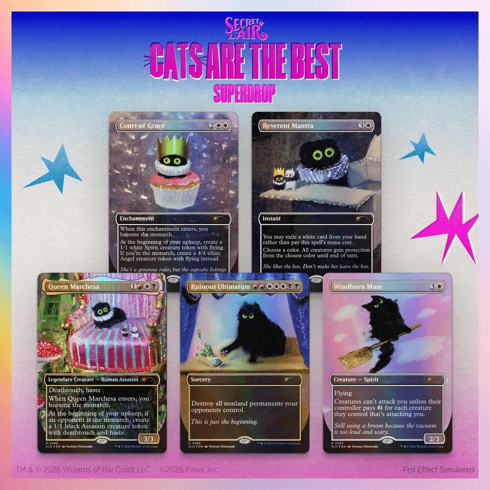 Secret Lair Drop: Purr Majesty - Traditional Foil Edition, Secret Lair Drop Series P695135
