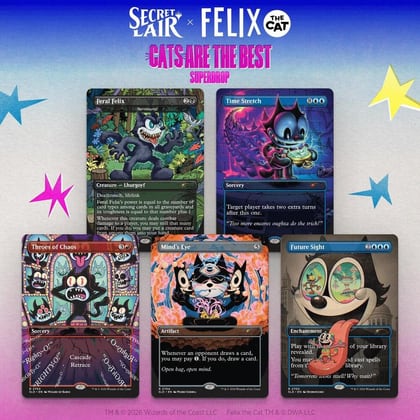 Secret Lair Drop: Secret Lair x Felix the Cat: Magic Bag of Tricks - Non-Foil Edition, Secret Lair Drop Series P696126