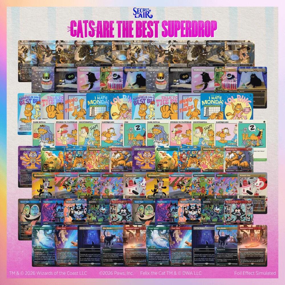 Secret Lair Cats Are the Best Superdrop: Cats Rule Everything Bundle, Secret Lair Drop Series P700802