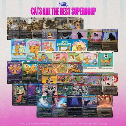 Secret Lair Cats Are the Best Superdrop: Nine Lives Non-Foil Bundle, Secret Lair Drop Series P700804