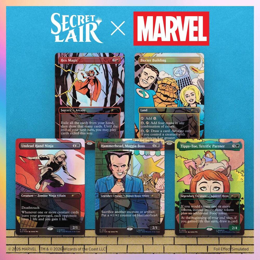 Secret Lair Drop: Secret Lair x Marvel: Spinner Rack Specials - Traditional Foil Edition, Secret Lair Drop Series P704154