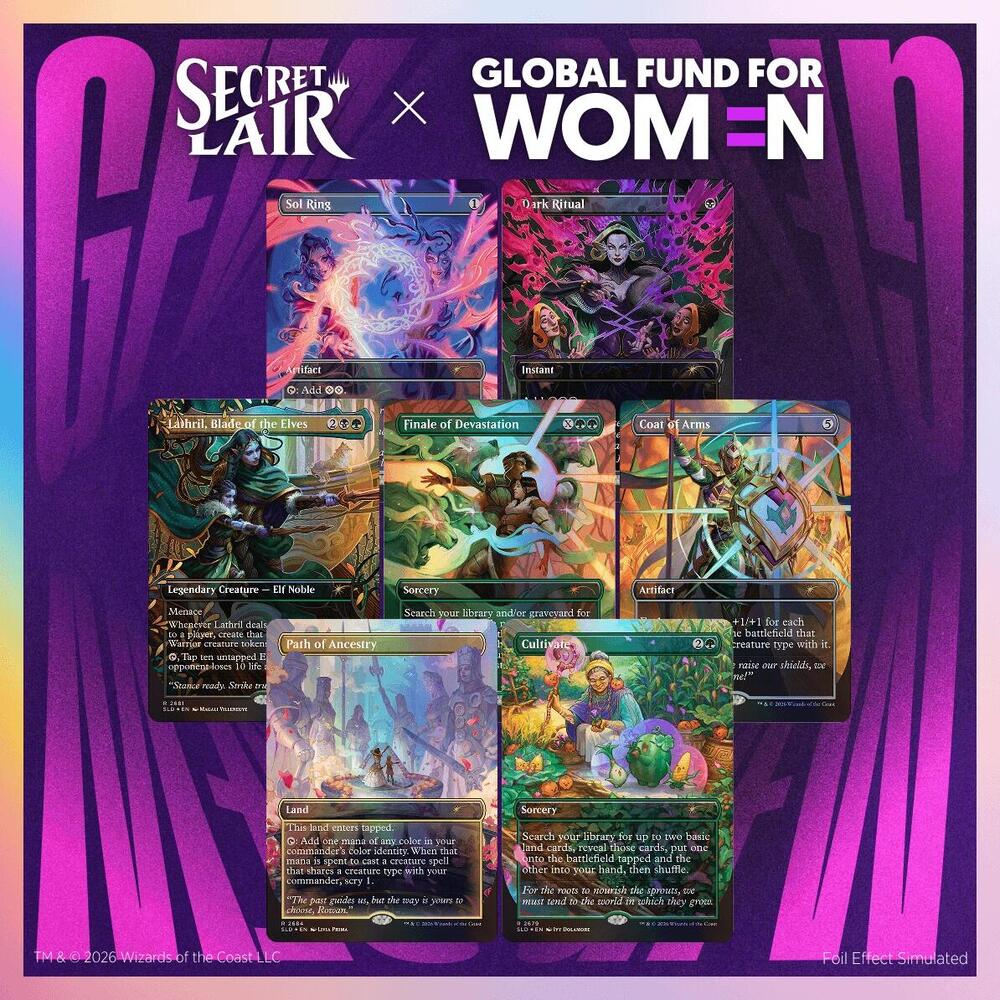 Secret Lair Drop: Secret Lair x Global Fund for Women: Their Magic is Limitless - Traditional Foil Edition, Secret Lair Drop Series P704919