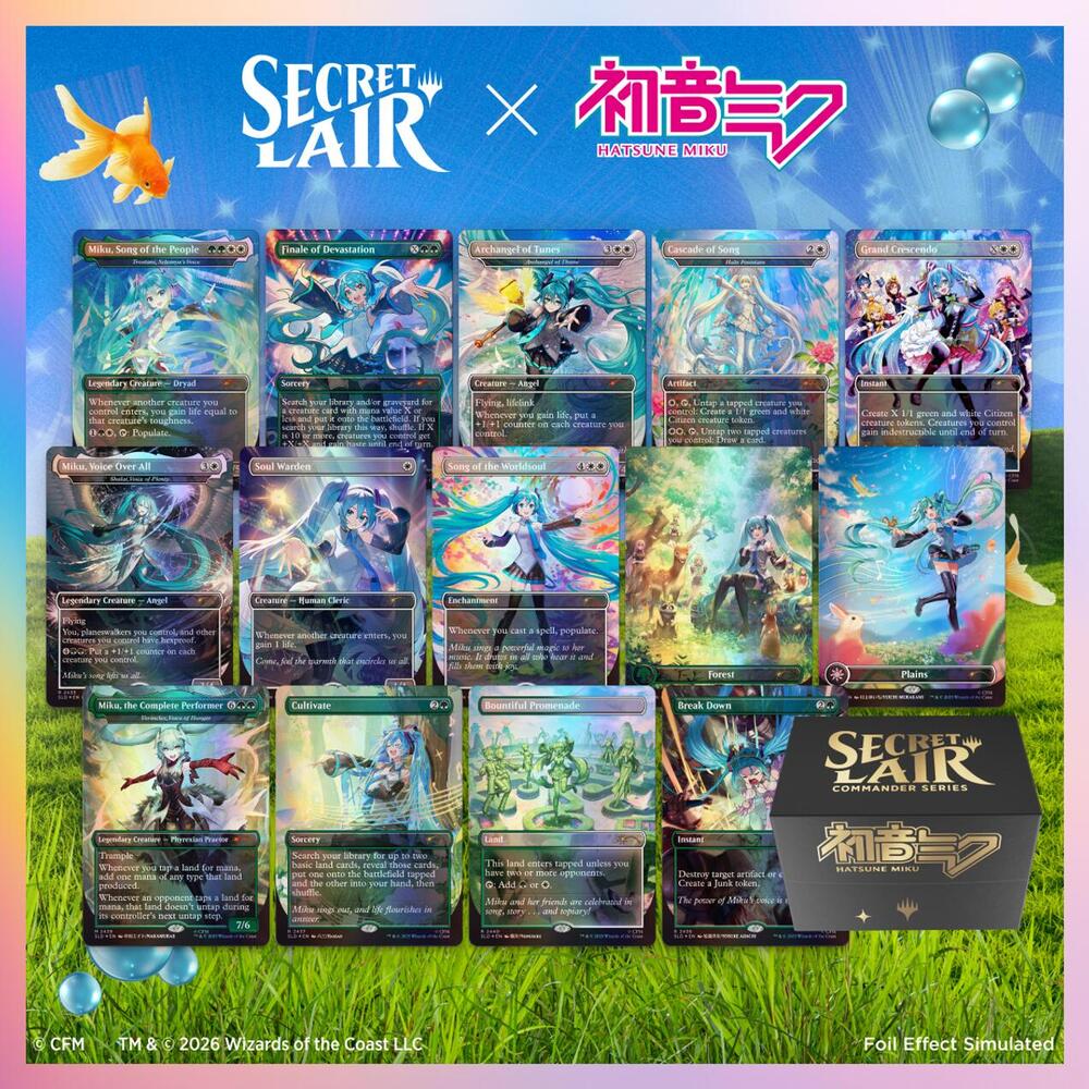 Secret Lair Commander Deck: Hatsune Miku, Secret Lair Drop Series P709981