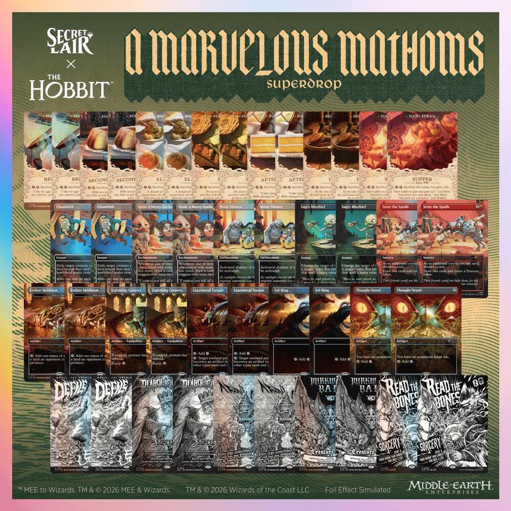 Secret Lair x The Hobbit: A Marvelous Mathoms Superdrop - A Marvelous Mathoms Everything Bundle, Secret Lair Drop Series P711392