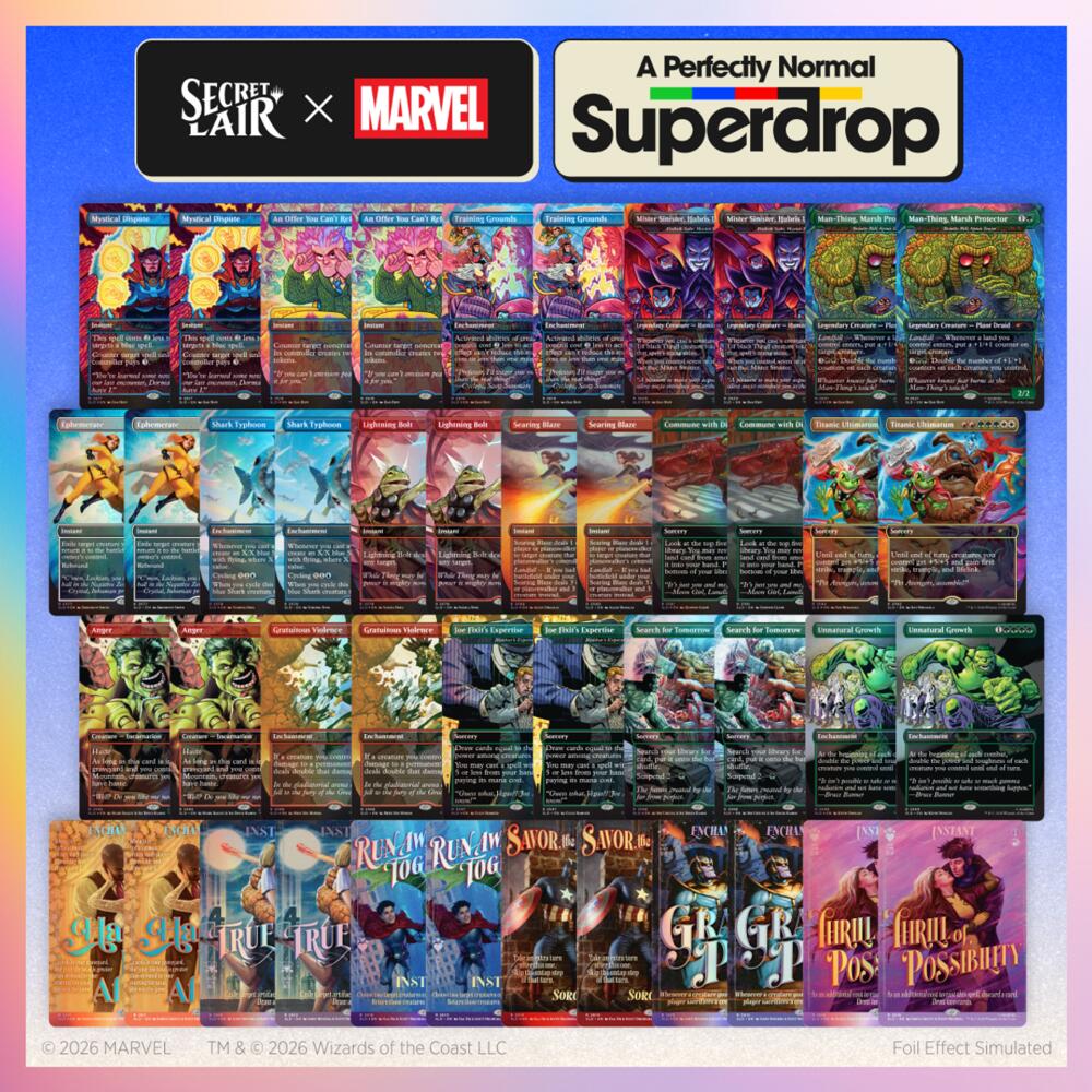 Secret Lair: A Perfectly Normal Superdrop: A Perfectly Normal Marvel Bundle, Secret Lair Drop Series P713502