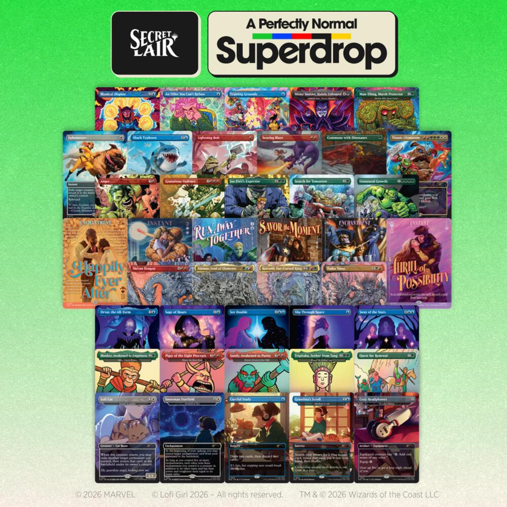 Secret Lair: A Perfectly Normal Superdrop: A Completely Ordinary Non-Foil Bundle, Secret Lair Drop Series P713504