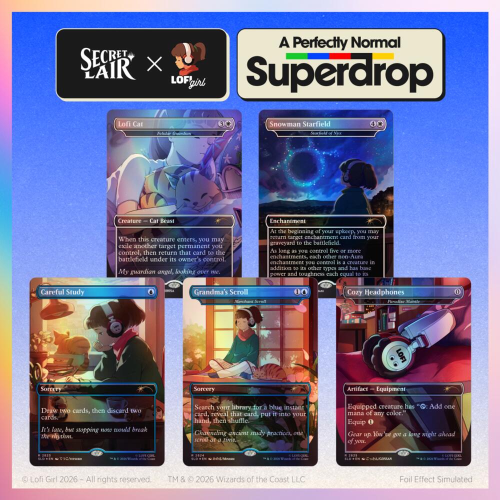 Secret Lair Drop: Secret Lair x Lofi Girl: Beats to Cast To - Traditional Foil Edition, Secret Lair Drop Series P713519