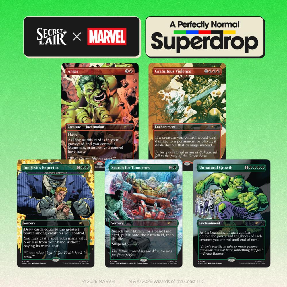 Secret Lair Drop: Secret Lair x Marvel: Hulk SMASH! - Non-Foil Edition, Secret Lair Drop Series P713525