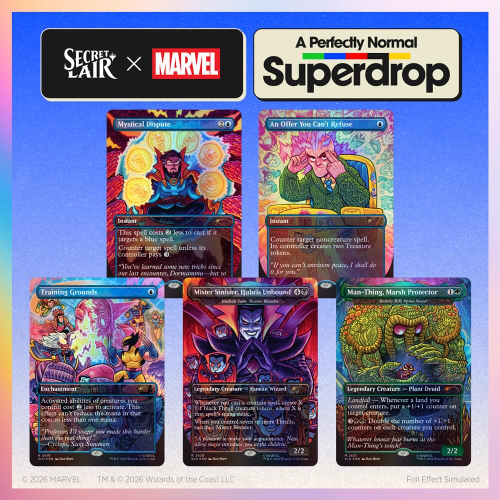 Secret Lair Drop: Secret Lair x Marvel: Dan Hipp - Traditional Foil Edition, Secret Lair Drop Series P713528