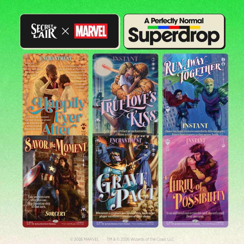 Secret Lair Drop: Secret Lair x Marvel: True Believers in Love - Non-Foil Edition, Secret Lair Drop Series P713529