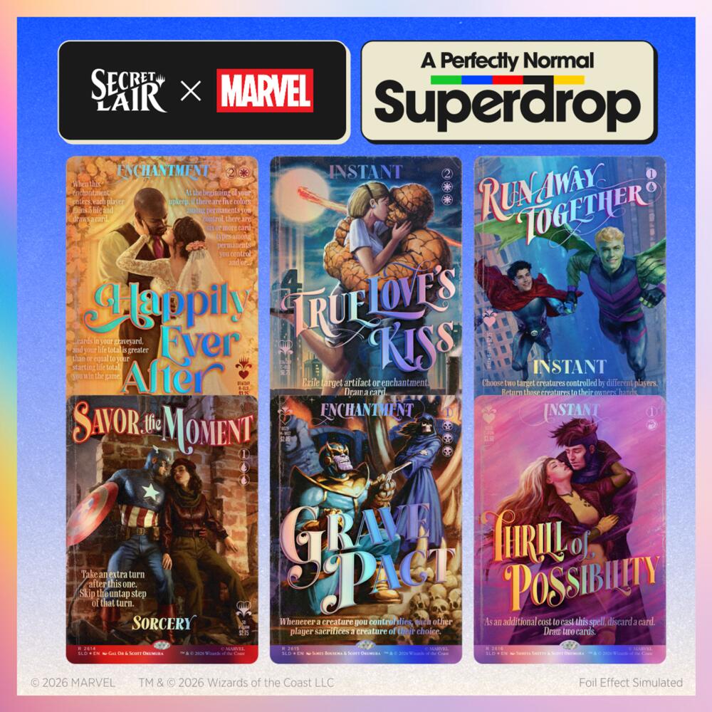 Secret Lair Drop: Secret Lair x Marvel: True Believers in Love - Traditional Foil Edition, Secret Lair Drop Series P713530