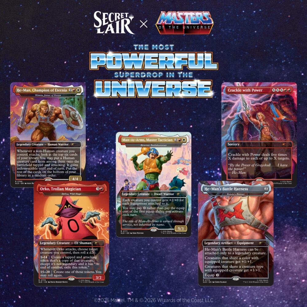Secret Lair Drop: Secret Lair x Masters of the Universe: By the Power of Grayskull! - Non-Foil Edition, Secret Lair Drop Series P715701