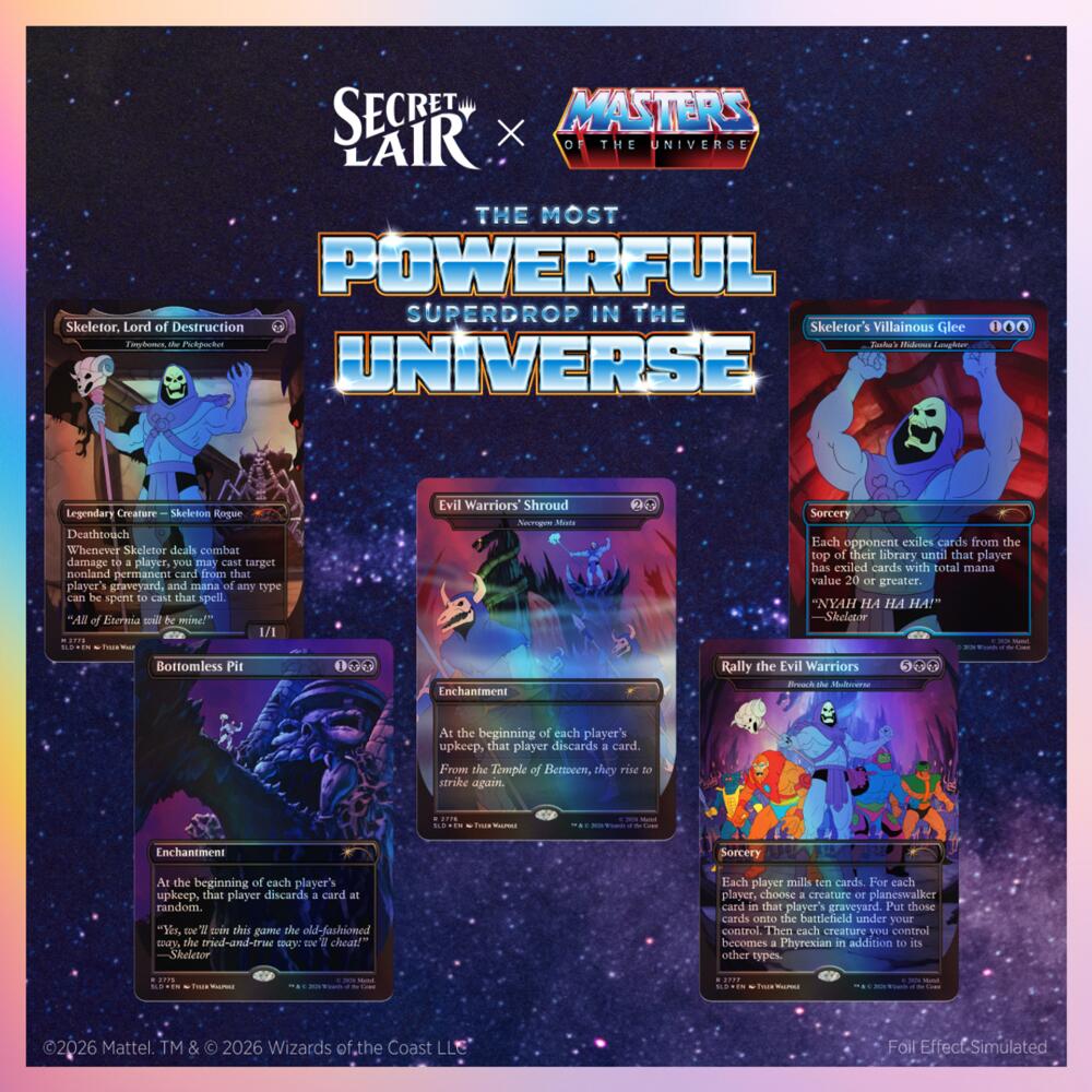 Secret Lair Drop: Secret Lair x Masters of the Universe: Nyah-ha-ha! - Traditional Foil Edition, Secret Lair Drop Series P715712