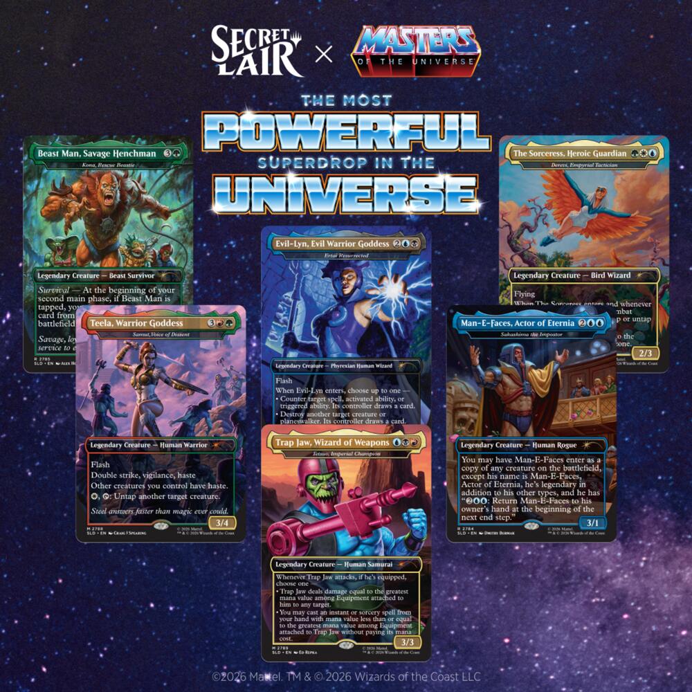 Secret Lair Drop: Secret Lair x Masters of the Universe: Allies and Enemies of Eternia - Non-Foil Edition, Secret Lair Drop Series P715717