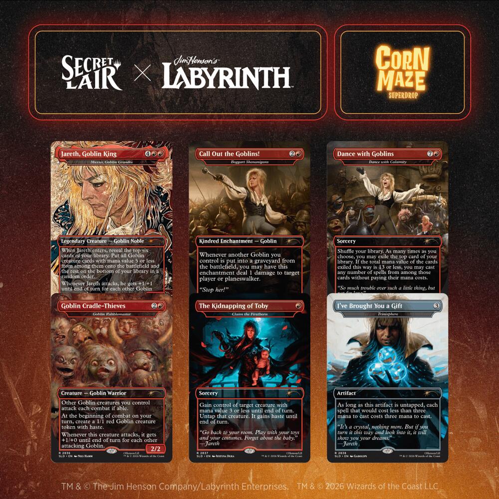 Secret Lair Drop: Secret Lair x Jim Henson's Labyrinth: Fear Me, Love Me - Non-Foil Edition, Secret Lair Drop Series P721839
