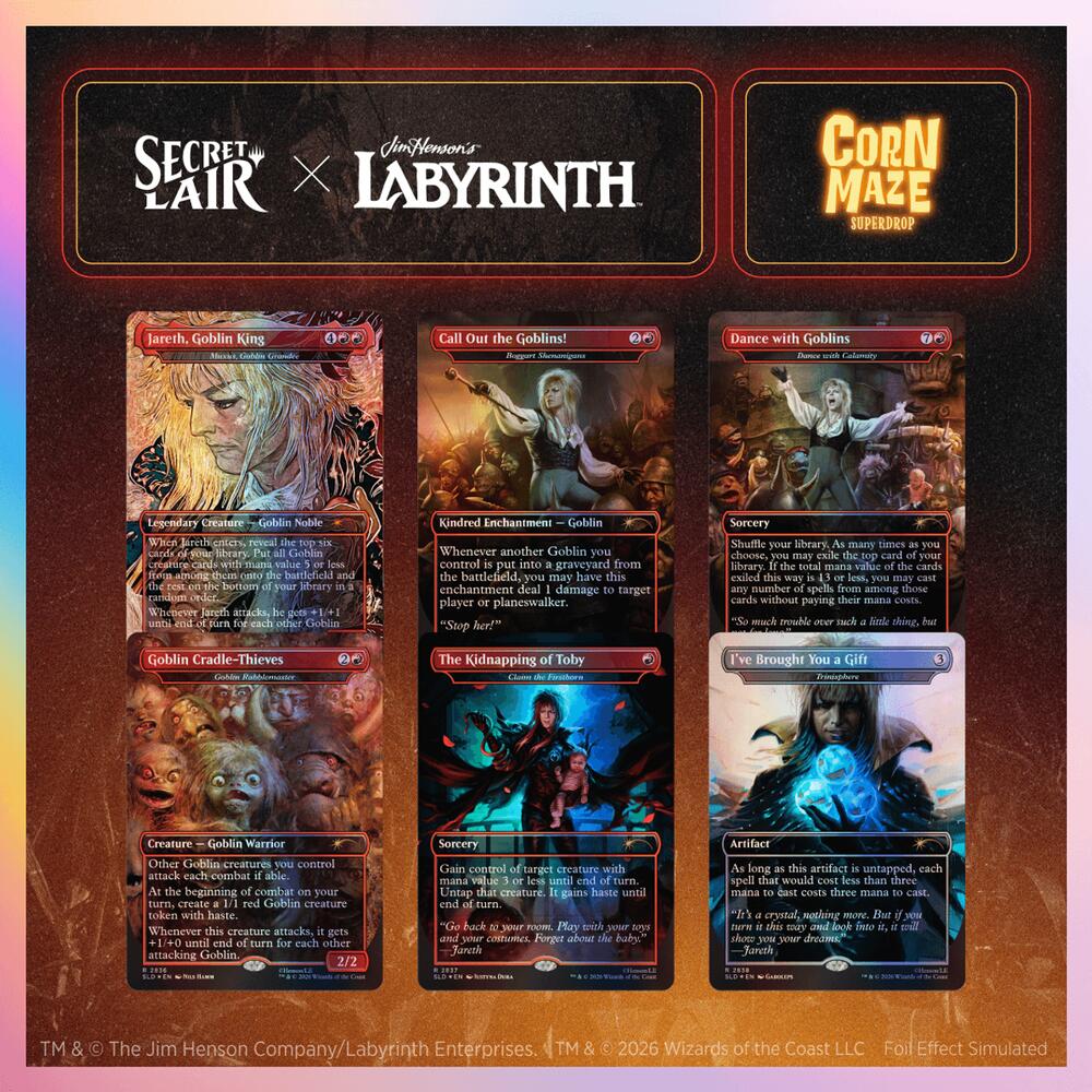 Secret Lair Drop: Secret Lair x Jim Henson's Labyrinth: Fear Me, Love Me - Traditional Foil Edition, Secret Lair Drop Series P721840