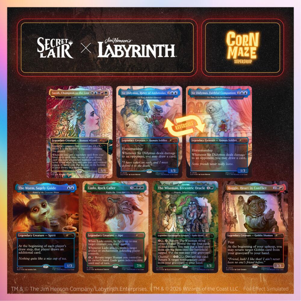 Secret Lair Drop: Secret Lair x Jim Henson's Labyrinth: Should You Need Us - Traditional Foil Edition, Secret Lair Drop Series P721842