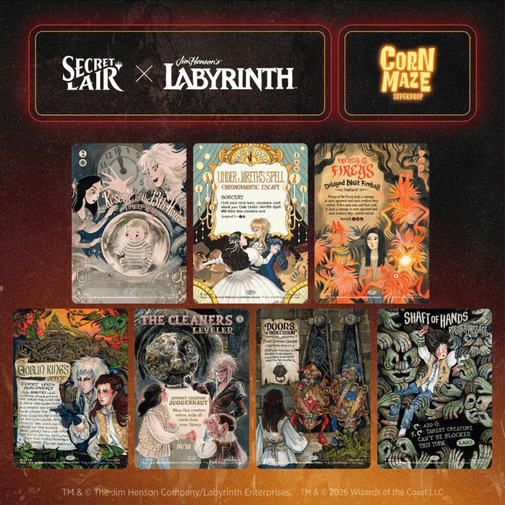Secret Lair Drop: Secret Lair x Jim Henson's Labyrinth: Through the Labyrinth - Non-Foil Edition, Secret Lair Drop Series P721843