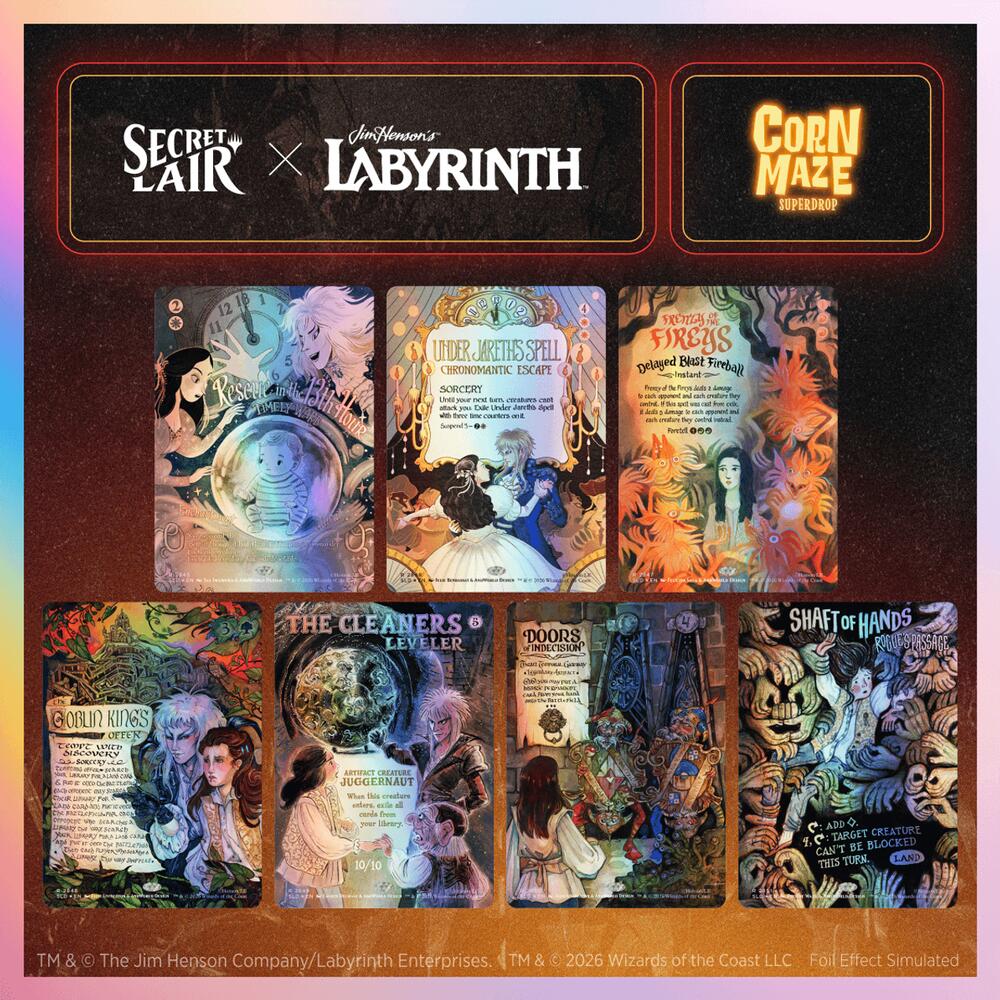 Secret Lair Drop: Secret Lair x Jim Henson's Labyrinth: Through the Labyrinth - Traditional Foil Edition, Secret Lair Drop Series P721844