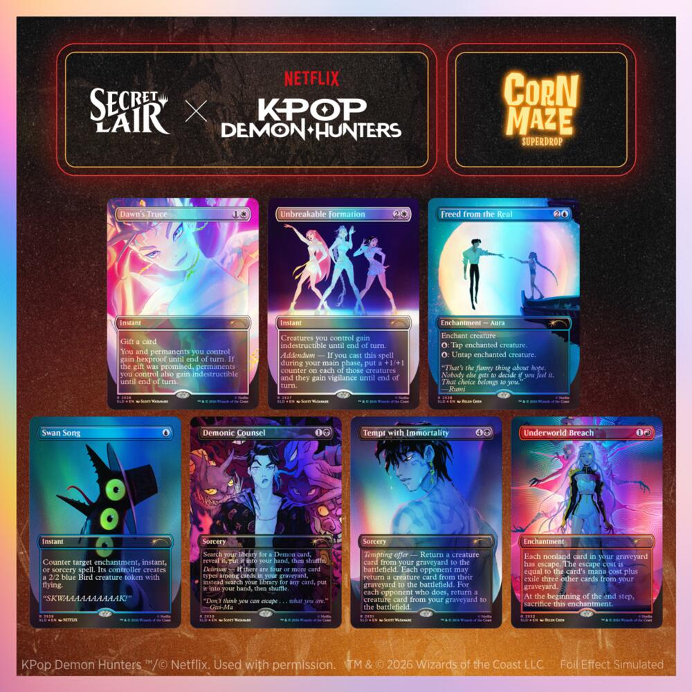 Secret Lair Drop: Secret Lair x KPop Demon Hunters: How It's Done - Traditional Foil Edition, Secret Lair Drop Series P721846