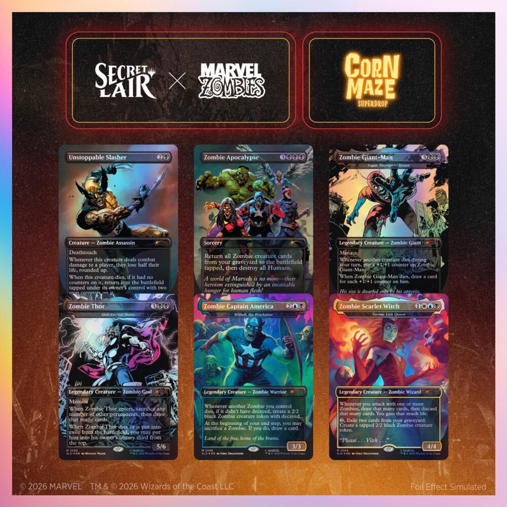 Secret Lair Drop: Secret Lair x Marvel: Zombies - Traditional Foil Edition, Secret Lair Drop Series P721848