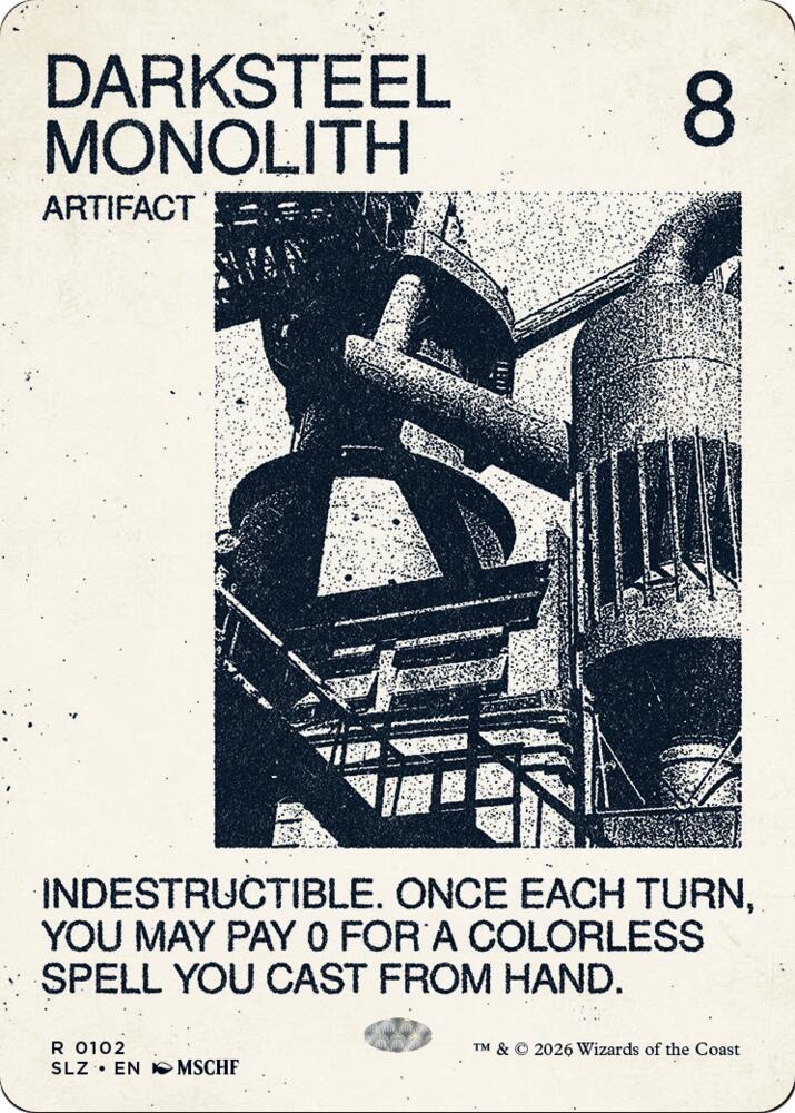 Darksteel Monolith (0102), Secret Lair x MSCHF: The Zeta Set 102