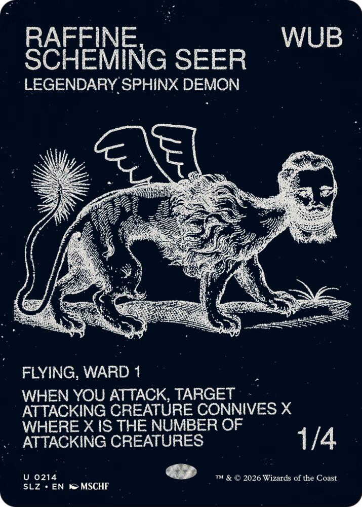 Raffine, Scheming Seer (0214), Secret Lair x MSCHF: The Zeta Set 214