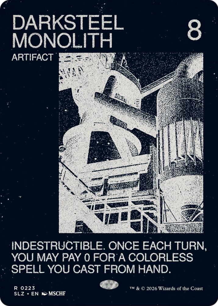 Darksteel Monolith (0223), Secret Lair x MSCHF: The Zeta Set 223