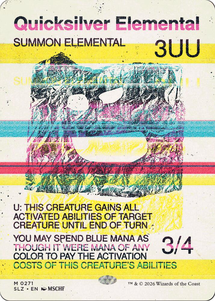 Quicksilver Elemental (0271), Secret Lair x MSCHF: The Zeta Set 271