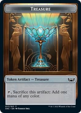 Treasure (017) // Rogue Double-Sided Token, Streets of New Capenna 17 // 7