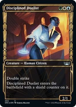 Disciplined Duelist (Gilded Foil), Streets of New Capenna 369