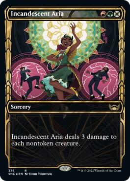 Incandescent Aria (Gilded Foil), Streets of New Capenna 376