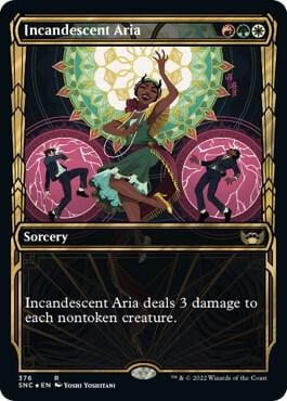 Incandescent Aria (Gilded Foil), Streets of New Capenna 376