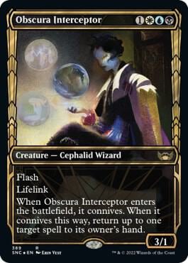 Obscura Interceptor (Gilded Foil), Streets of New Capenna 389