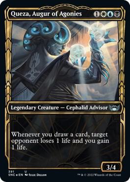 Queza, Augur of Agonies (Gilded Foil), Streets of New Capenna 391