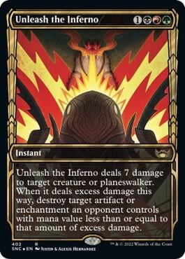 Unleash the Inferno (Gilded Foil), Streets of New Capenna 402