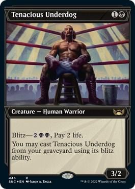 Tenacious Underdog (Showcase) (Foil Etched), Streets of New Capenna 445