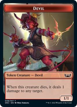 Devil // Spirit Double-sided Token, Streets of New Capenna 8 // 3