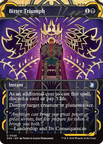 Bitter Triumph, Secrets of Strixhaven: Mystical Archive 26