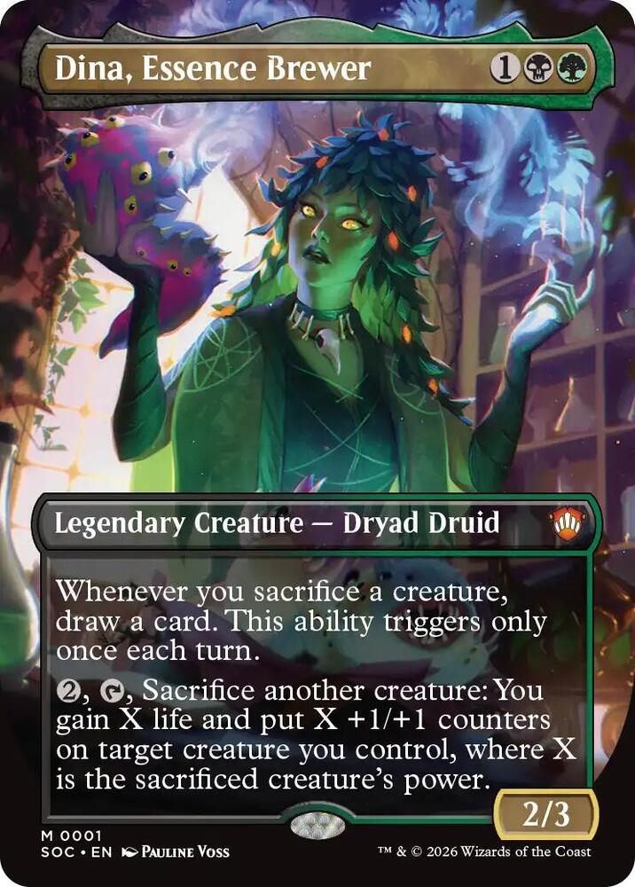 Dina, Essence Brewer (Borderless), Commander: Secrets of Strixhaven 1