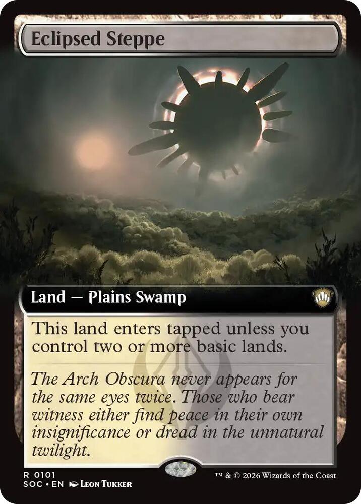 Eclipsed Steppe (Extended Art), Commander: Secrets of Strixhaven 101