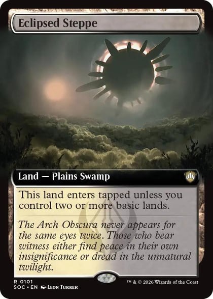 Eclipsed Steppe (Extended Art), Commander: Secrets of Strixhaven 101