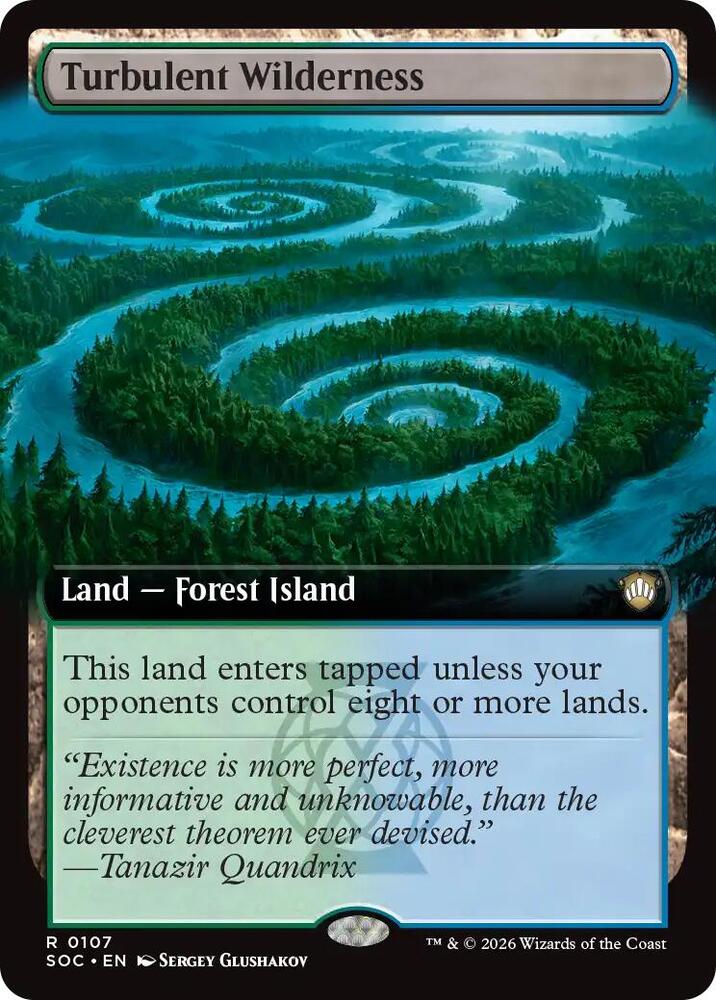 Turbulent Wilderness (Extended Art), Commander: Secrets of Strixhaven 107