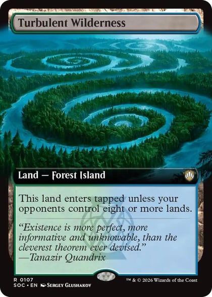 Turbulent Wilderness (Extended Art), Commander: Secrets of Strixhaven 107