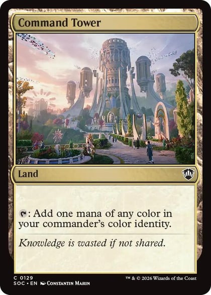 Command Tower, Commander: Secrets of Strixhaven 129